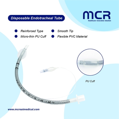 EO Sterilization Reinforced Endotracheal Tube For Hospotal
