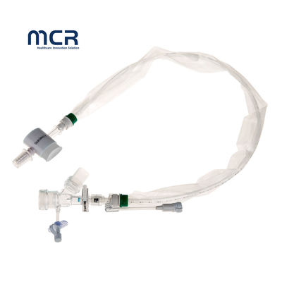Disposable Closed Suction Catheter With Blue Suction Tip