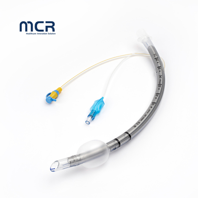 Harga yang bagus Perlengkapan Medis Anestesi ICU PU Cuff Diperkuat Endotracheal Tabung Dengan Suctioning Port on line