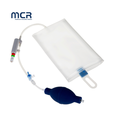 Harga yang bagus Infuser Tekanan 500ml/1000ml yang dapat digunakan kembali untuk pengobatan dengan kantong infus tekanan Aneroid Gauge untuk darah dan cairan cepat on line