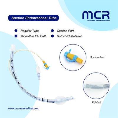 Tabung Endotracheal PVC yang lebih lembut dengan Port Penyedot