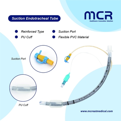 Harga yang bagus Tabung Endotracheal Penyedot Diperkuat Dengan PU Cuff on line