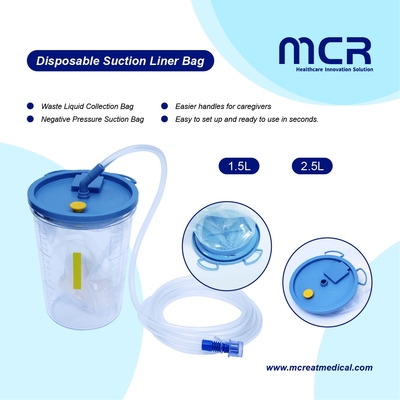 Harga yang bagus Pengumpulan sekali pakai cairan tekanan negatif Suction Liner Suction Canister on line