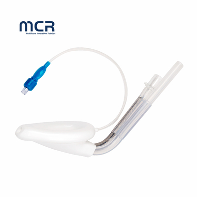 Harga yang bagus 90 derajat melengkung PVC Cuff LMA Double Lumen Dengan stainless string penguatan on line
