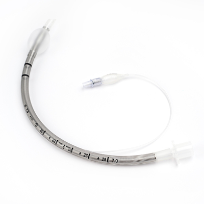 Harga yang bagus Tabung Endotracheal PVC Diperkuat Dengan Manset PU Ringan Mikro on line