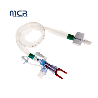 Harga yang bagus Kateter sedotan tertutup siku berputar ganda untuk endotracheal atau tracheostomy on line