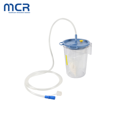 Disposable negative pressure suction canister dengan removable rigid barrel