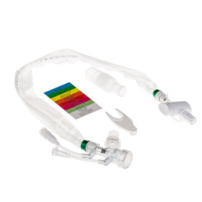 Harga yang bagus Y-Piece Closed Suction System Tracheostomy Tube Single Lumen 24H dengan Port MDI on line