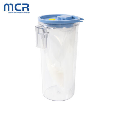 Harga yang bagus Kantong Liner Penyedot sekali pakai dengan Solidifier & Kanister Pengumpulan yang Dapat Digunakan Kembali 1500ml / 2000ml / 2500ml on line