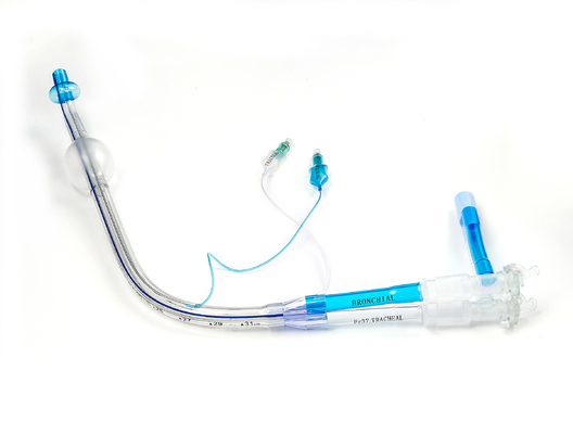 Harga yang bagus Kiri / Kanan Double Lumen 28fr Nasal Endotracheal Tube PU untuk Bedah on line