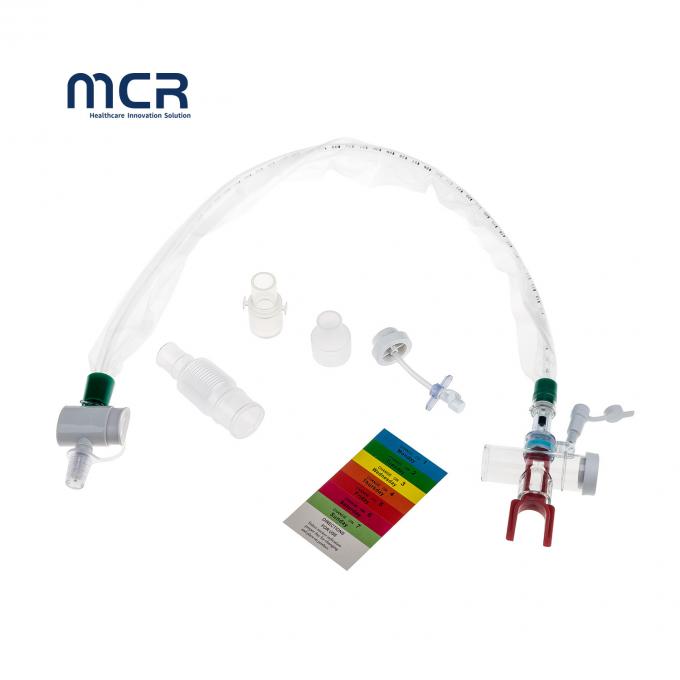 Turbulent Cleaning Chamber T-Piece Closed Suction Catheter FDA ISO Disetujui 2
