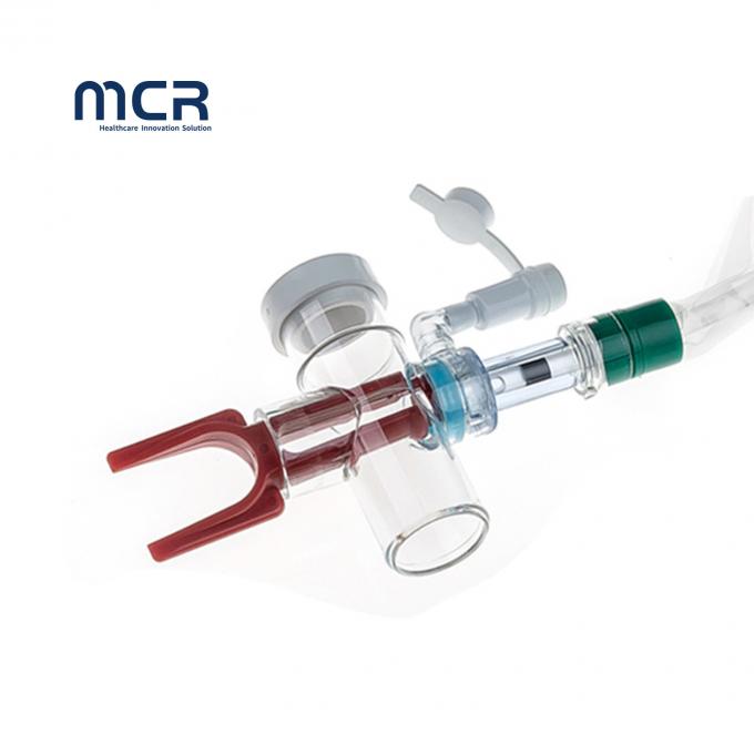 Turbulent Cleaning Chamber T-Piece Closed Suction Catheter FDA ISO Disetujui 0