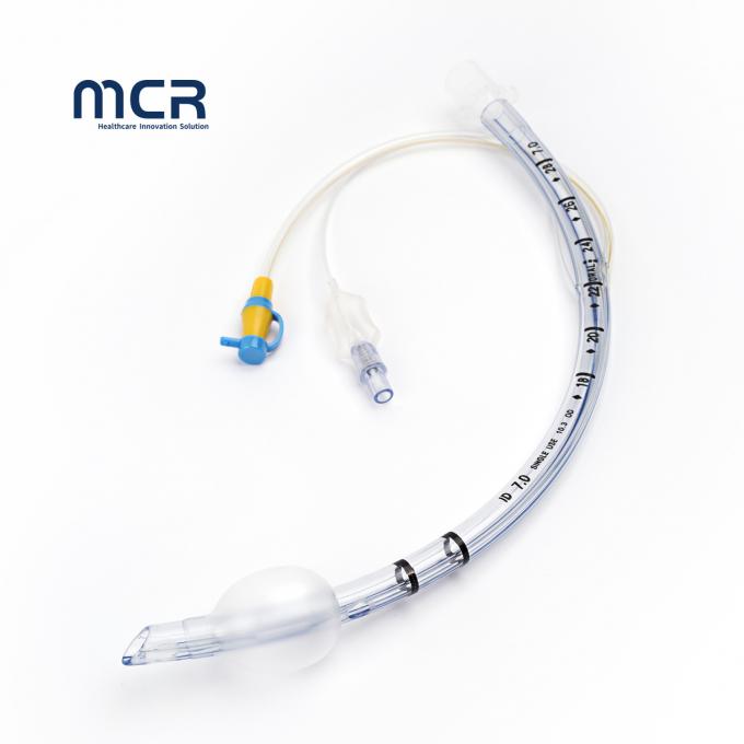 Penyedutan Endotracheal Tube Peralatan Medis ET Tube Dengan Lumen Evakuasi 1